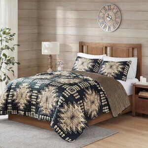 Woolrich Sierra King 3 Piece Quilt Set Aztec Southwestern